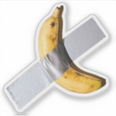 Funny Banana Duct Tape Sticker – Quirky and Unique シール (正面)