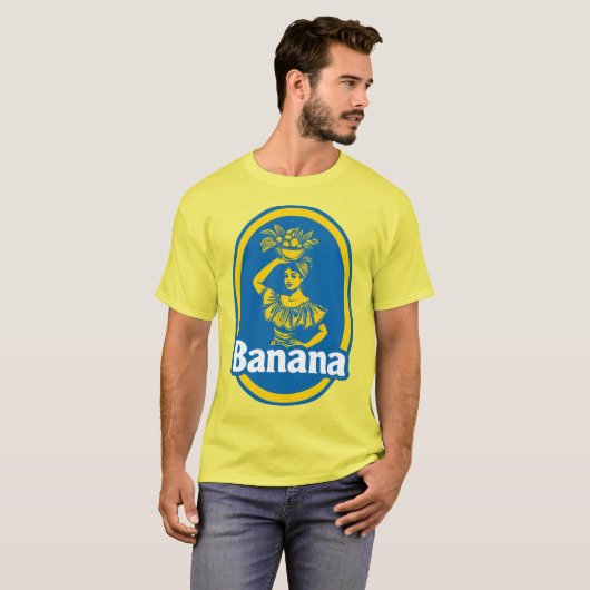 Funny Banana Fruit Label Instant Halloween Costume Tシャツ (正面フル)