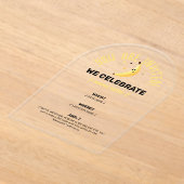 Funny Banana Party custom kit modern and editable アクリル招待状 (レイダウン)
