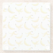 Funny Banana Party custom kit modern and editable ガラスコースター (裏面)
