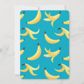 Funny Banana Party custom kit modern and editable 招待状 (裏面)