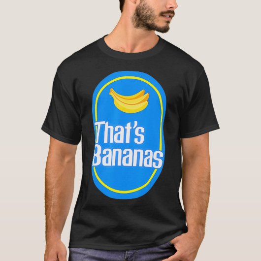 Funny bananas THATS BANANAS Halloween costume Tシャツ (正面)