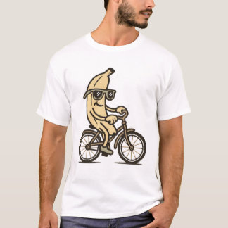 Funny banane and bike Cycling Tシャツ