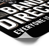 Funny Band Director Music Teacher Back To School  ポスター (角)