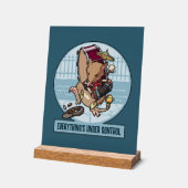 Funny Bandicoot Everything's Under Control Cartoon アクリルサイン (傾斜)