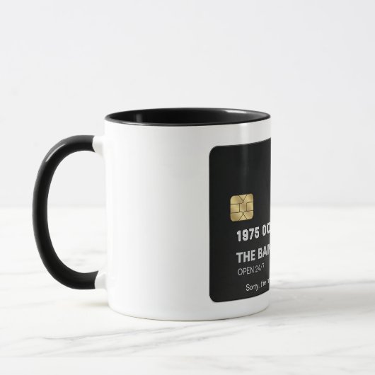 Funny Bank of Dad Credit Card Father's Day Gift マグカップ (左)