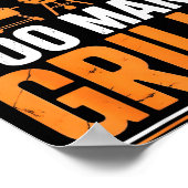 Funny Barbecue Grilling You Can Never Have Too Man ポスター (角)