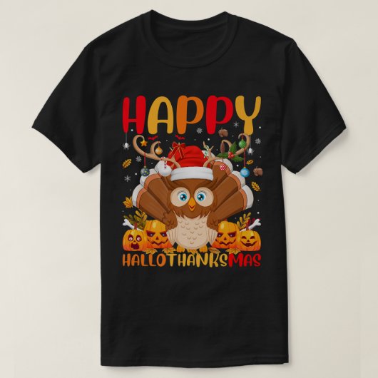 Funny Barn Owl Bird Lover Happy Barn Owl HelloThan Tシャツ (デザイン正面)