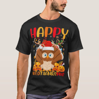 Funny Barn Owl Bird Lover Happy Barn Owl HelloThan Tシャツ