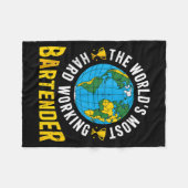 Funny Bartender Barmaid Barman Men Woman Tank Top  フリースブランケット (正面(横))