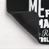 Funny Bartender Thou Shall Not Test Me Quote マウスパッド (コーナー)