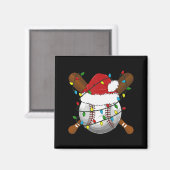 Funny Baseball Christmas Matching Family Pajamas X マグネット (正面/裏面)