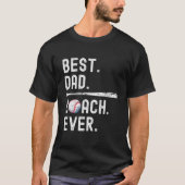 Funny Baseball Dad Coach Tシャツ (正面)