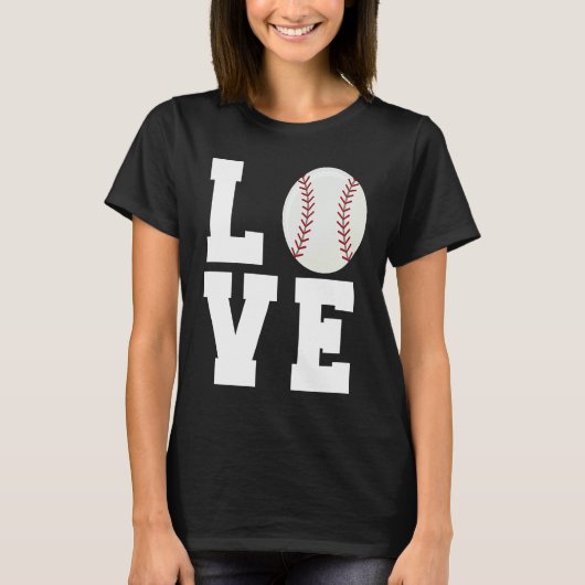 Funny Baseball Love Mom Dad Coach Player Athlete S Tシャツ (正面)
