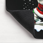 Funny Baseball Santa 67 Christmas Xmas Pajamas Boy マウスパッド (コーナー)