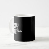 Funny Baseball Sorry Cant Baseball Bye Baseball Lo コーヒーマグカップ (正面左)