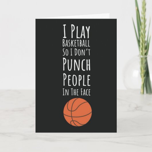 Funny Basketball Cards Team Humor Sports カード (正面)