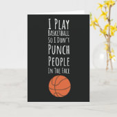 Funny Basketball Cards Team Humor Sports カード (黄色い花)