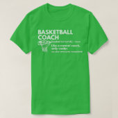 Funny Basketball Coach Definition Coaching Gift Tシャツ (デザイン正面)