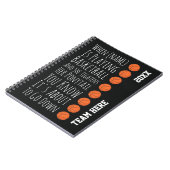 Funny Basketball Girls Team Players Gifts For Her ノートブック (左側)