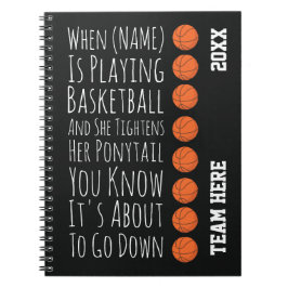Funny Basketball Girls Team Players Gifts For Her ノートブック