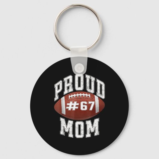 Funny Basketball Mom 67 Meme Proud Mama Design キーホルダー (正面)