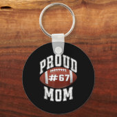 Funny Basketball Mom 67 Meme Proud Mama Design キーホルダー (正面)