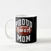 Funny Basketball Mom 67 Meme Proud Mama Design コーヒーマグカップ (左)