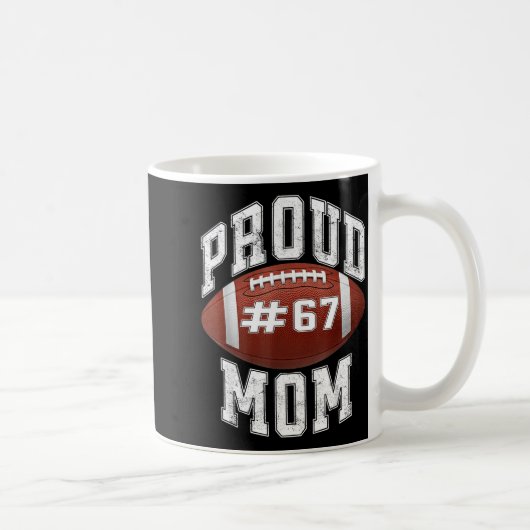 Funny Basketball Mom 67 Meme Proud Mama Design コーヒーマグカップ (右)