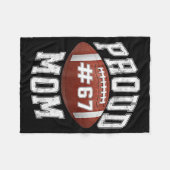Funny Basketball Mom 67 Meme Proud Mama Design  フリースブランケット (正面(横))
