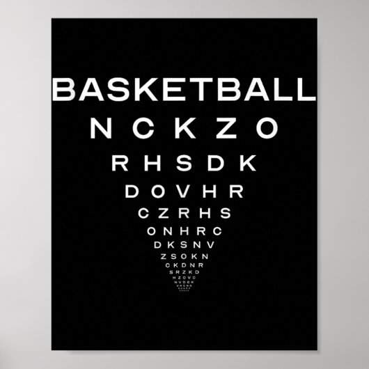 Funny Basketball Opticians Board Joke Tank Top  ポスター (正面)