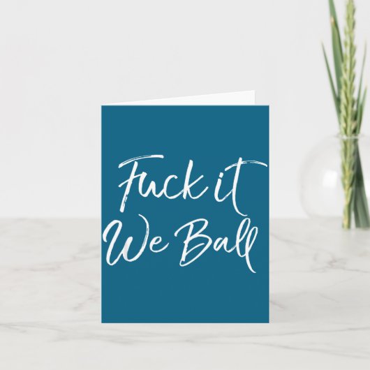 Funny Basketball Quote Srts Saying Joke For It We カード (正面)