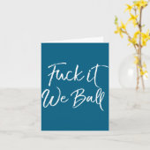 Funny Basketball Quote Srts Saying Joke For It We カード (黄色い花)