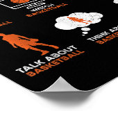 Funny Basketball Things I Do In My Spare Time Bask ポスター (角)