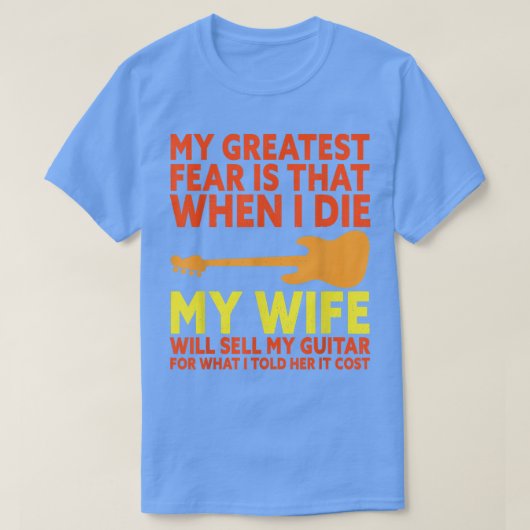 Funny Bass Guitar Player Saying Bassist Guitarist  Tシャツ (デザイン正面)