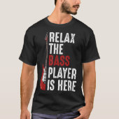 Funny Bass Player Musician Design Tシャツ (正面)