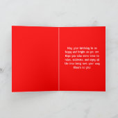 Funny Basset Hound Birthday Dog Lovers カード (内部)