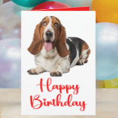 Funny Basset Hound Birthday Dog Lovers カード