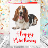 Funny Basset Hound Birthday Dog Lovers カード