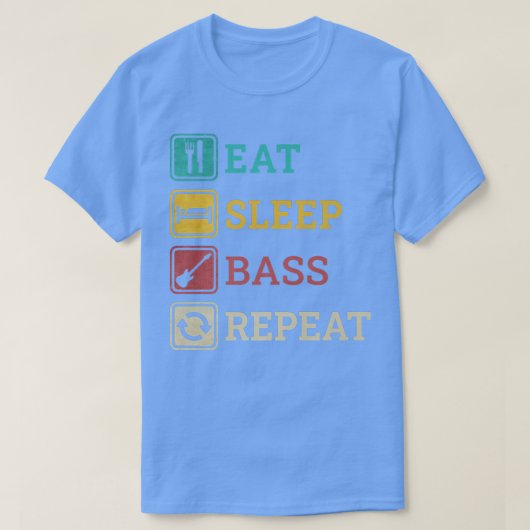 Funny Bassist Apparel Guitar for Bass Guitarists R Tシャツ (デザイン正面)