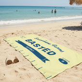 Funny BASTED Butter Stick Personalized Yellow ビーチタオル