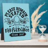 Funny Bathroom Humor – Please Remain Seated  フォトプラーク (側面)