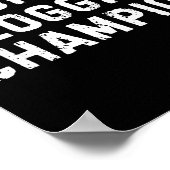 Funny Bathroom Humor Toilet Clogging Chamon  ポスター (角)