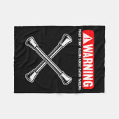 Funny Baton Twirling  フリースブランケット (正面(横))