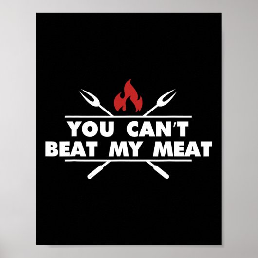 Funny Bbq Grilling Chef Meat Humor  ポスター (正面)