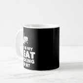 Funny Bbq Meat Smoking Design コーヒーマグカップ (正面左)