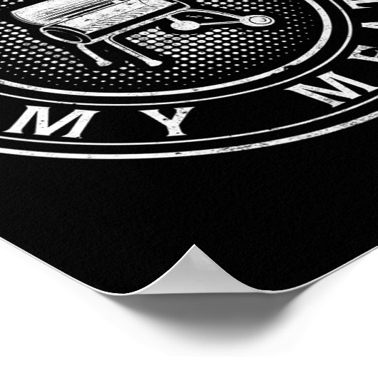 Funny Bbq Pit Reverse Flow Smoker Accessory Grill  ポスター (角)