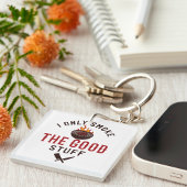 Funny BBQ Quote I Only Smoke The Good Stuff キーホルダー