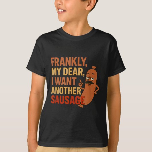 Funny Bbq Sausage Quote For Cookout Grill Dad Uncl Tシャツ (正面)