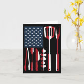 Funny Bbq Smoker Grilling Tools Rbecue American Fl カード (黄色い花)